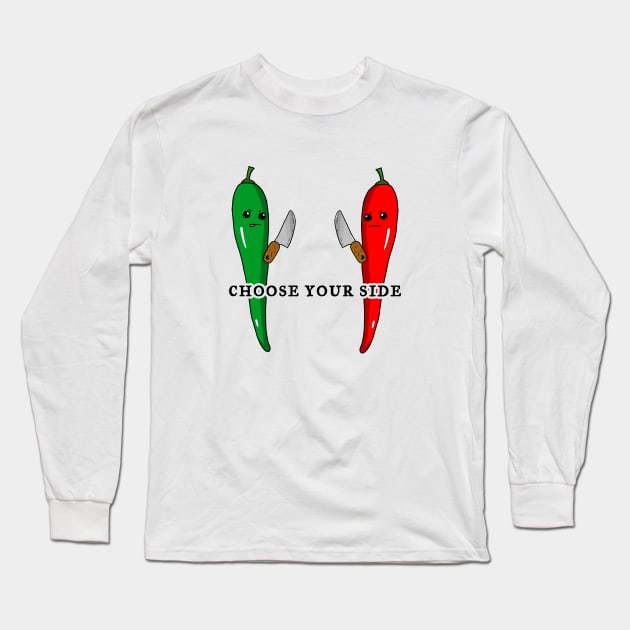 Albuquerque green vs red Long Sleeve T-Shirt by karutees